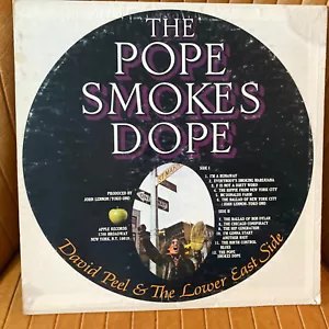 POPE SMOKES DOPE DAVID PEEL JOHN LENNON YOKO VINYL LP RECORD ALBUM APPLE SW 3391 - Picture 1 of 9