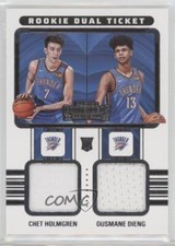 2022-23 Contenders Rookie Ticket Dual Swatches Ousmane Dieng Chet Holmgren RC