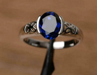 Anillo Tanzanita Único Cumpleaños Compromiso Aniversario Navidad Regalo Para Ella Foto 1 de 3