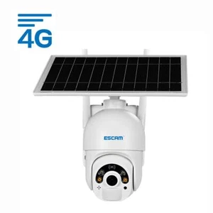 IP Camera Two Way Audio IP66 PIR Alarm dome ESCAM QF450 Solar Panel 1080P - Picture 1 of 12