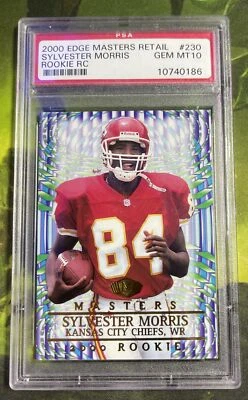 Sylvester Morris - 2000 Collector’s Edge Masters Rookie - Chiefs - PSA 10 - Image 1 of 3