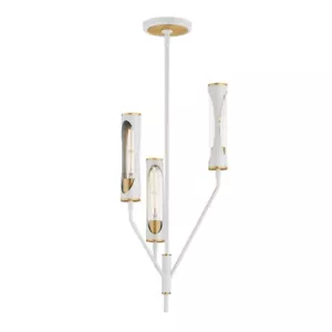 Maxim Lighting Regent 3Lt Pendant,Lt French Gray/Brass/Clear - 16173CLLFGNAB - Picture 1 of 1