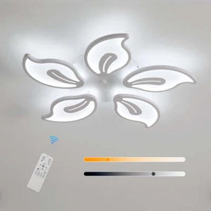 45W LED Deckenleuchte Dimmbar mit Fernbedienung Küchenlampe Wohnzimmerlampe Weiß - Bild 1 von 12
