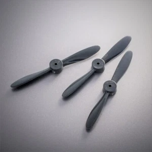 3x Cox .049 & .051 Model Engine 4.5x4 Gray Racing Propeller 049 & 051 - Picture 1 of 2