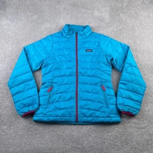 Patagonia Jacket Youth Girls XL Blue Down Sweater Insulated Puffer Full Zip Kids - Picture 1 of 16