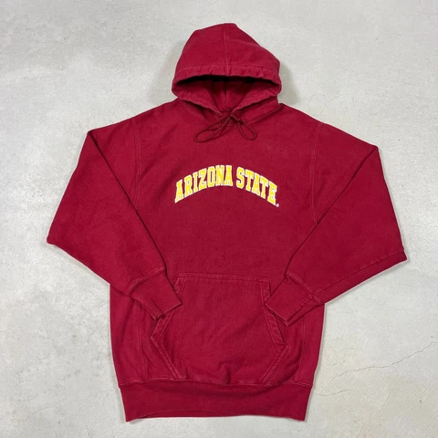 Vintage Arizona State University Hoodie Sweatshirt Red Men's Small / Medium Cover