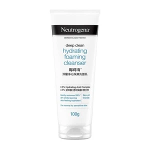 Neutrogena Deep Clean Hydrating Foaming Facial Wash Cleanser 100g - Picture 1 of 1