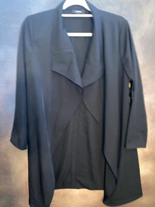 Alfani PM NWT Black Open Front Jacket Cardigan 99 🧡 - Picture 1 of 10
