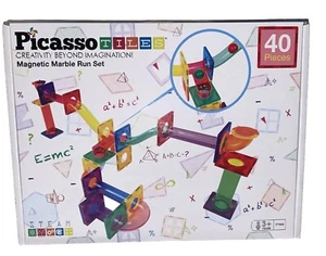 Picasso Magnet Tiles 40-pc Marble Run Set. New! - Picture 1 of 8