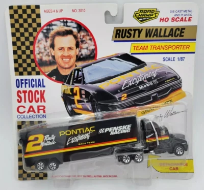 1992 NASCAR #2 Rusty Wallace Pontiac Excitement Team Transporter Road Champs - Image 1 of 4