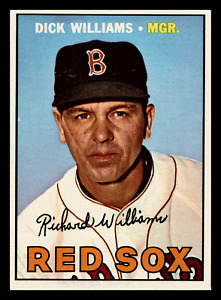 1967 Topps Dick Williams  #161 Boston Red Sox Near Mint NM