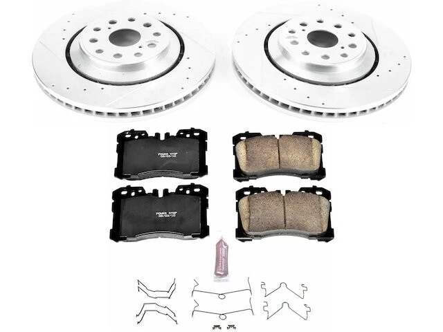 Kit de pastillas de freno delanteras y rotor para 07-09 Lexus LS460 LS600h L tracción trasera base AWD KF42Y7 Foto 1 de 1