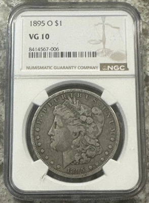 1895 O Morgan Silver Dollar VG10 - Image 1 of 4