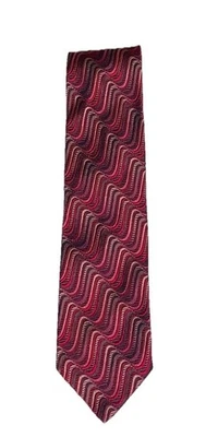 Corbata de seda con textura ondulada Missoni Borgoña-Marate Tonos - 60” x 3,5” Foto 1 de 4
