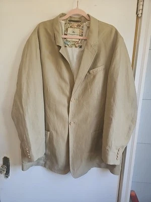 Blazer masculino Tommy Bahama extra grande alto mistura de linho - Imagem 1 de 4