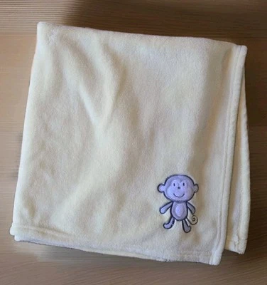 Circo Yellow Baby Blanket Monkey Embroidered Security Lovey Soft Fleece Target - Image 1 of 4