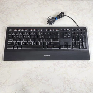 Logitech Illuminated Keyboard K740 (Y-UY95, USB, Wired) Tested / Working - Picture 1 of 16