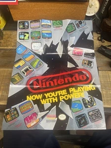 Nintendo "Now You're Playing with Power" Insert Poster How to Hook Up your NES - Bild 1 von 7