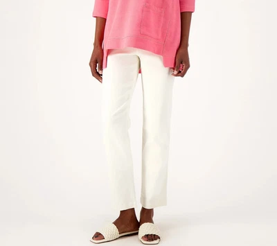 LOGO by Lori Goldstein Regular AnyWEAR Stretch Ankle Pants Alabaster 3X A588433 - Image 1 of 2