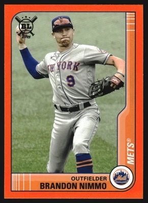 2021 Topps Big League Orange #230 Brandon Nimmo - BB - Image 1 of 2