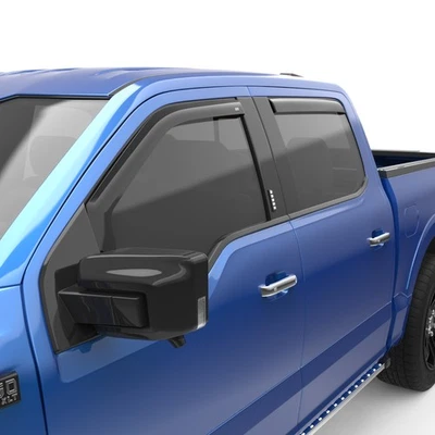 EGR Window Vent Visors Rain Guards In-Channel fits 2015-2025 F150 17-25 SD Crew - Image 1 of 4