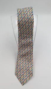 Charles Tyrwhitt dünne Krawatte Made in England mehrfarbig aus Seide neu/Etikett - Bild 1 von 5