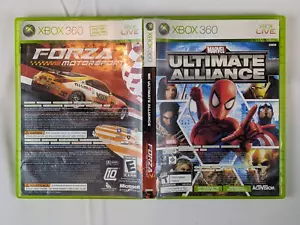 Marvel: Ultimate Alliance/Forza Motorsport 2 Xbox 360, 2007 completo testato CIB - Foto 1 di 4
