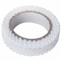 1m=0,45€ Schleifenband 20m x 40mm HIRSCH weiß braun Hirschkopf Geweih Dekoband