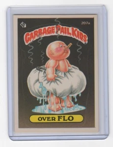 1986 Topps Garbage Pail Kids OVER FLO #207a Sticker Card - Picture 1 of 2