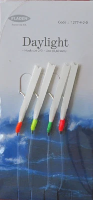 6 PKS FLADEN DAYLIGHT FISHING MACKEREL FEATHERS SPINNERS 2/0 LURES SEA Foto 1 de 4