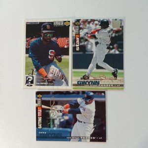 Tony Gwynn Collector's Choice Silver Signature 1994 #122 1995 #73  
