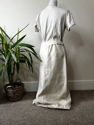 Vintage Womens Marks & Spencer CREAM maxi Skirt-  Size 12/14 - Image 1 of 4