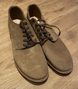 Red Wing Shoes 8043 Merchant Oxford Suede Boots Uk10 EU44 Made USA Olive Mohave - Bild 1 von 10