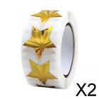 2x500x Star Stickers Decorative Handmade Sparkly Gift Sealing Stickers