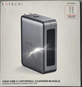 Paquete de cargador universal Satechi 145W USB-C adaptador de corriente CT-W145C2 - Imagen 1 de 12
