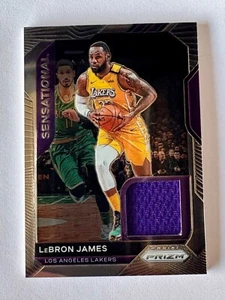 2020-21 Prizm LeBron James "Sensational Swatches" Game-Worn/Used Jersey Card - Bild 1 von 2