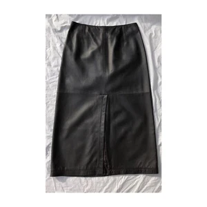 Armani Collezioni brown leather skirt, 8 - Picture 1 of 12