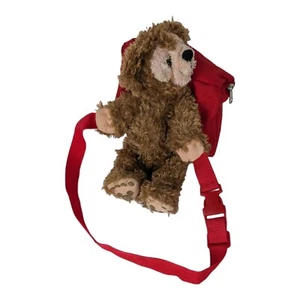 Vtg WDW Disney Pre Duffy Hidden Mickey Mouse Plush Teddy Bear Red Fanny Pack Bag - Picture 1 of 9