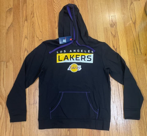 LA Lakers Men's Hoodie Sweater By Fanatics Men's Size: Large (L) Color Black NWT Cover