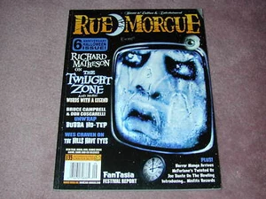 RUE MORGUE magazine # 35, The Twilight Zone, Wes Craven The Hills Have Eyes - Picture 1 of 1