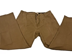 ALEXANDER JULIAN Flex Stretch Khaki Tan Chino Pants size 34 x 27.5 flaw - Picture 1 of 18