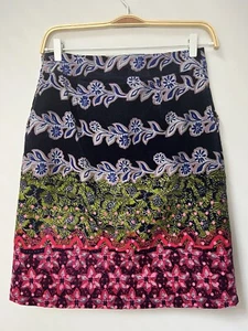 Fantastic White Stuff velour type skirt UK10 Rich floral colours Used VGC - Picture 1 of 8