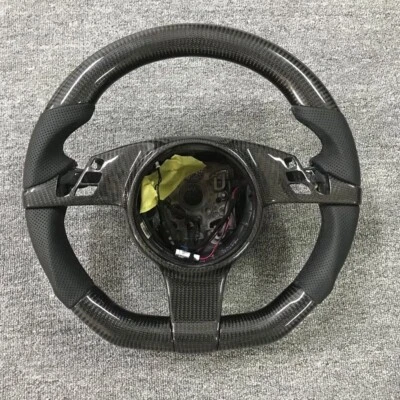 Volante de coche de fibra de carbono para Porsche Cayenne Panamera 911 997 991 Foto 1 de 4