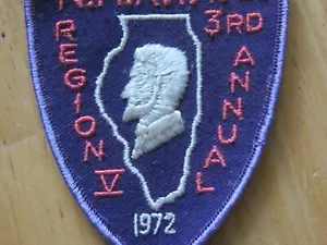 Casa rodante Club NHRTTC Region Villinois 1972 parche - nombre ahora HRRVC Holiday Rambler - Imagen 1 de 3