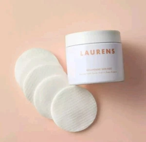 LAURENS BRIGHTENING SKIN PADS (Full Size/60Pads/Exp 08/27/NIB) - Picture 1 of 5