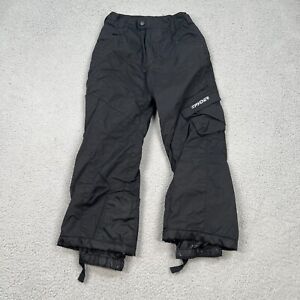 Spyder Snowboard Pants Boys Size 8 Black XT Ski Adjustable Waist