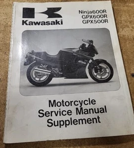 Kawasaki 88-96 NINJA 600R Service Manual Supplement PN/ 99924-1081-56 - Picture 1 of 3