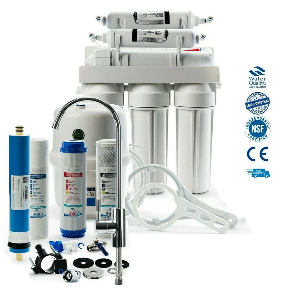 6 Stage Reverse Osmosis Residential Drinking Water Filter System RO Mineralizing - Image 1 of 4