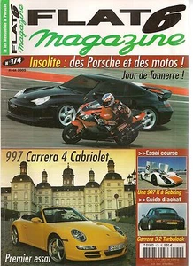 FLAT 6 174 TEST PORSCHE 997 CARRERA 4 CABRIOLET 907 K CARRERA 3.2 TURBOLOOK - Bild 1 von 1