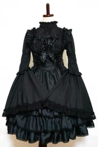 Metamorphose Mini Wedding Lolita JSK Dress Jumper Skirt Black Size M from japan - Picture 1 of 2
